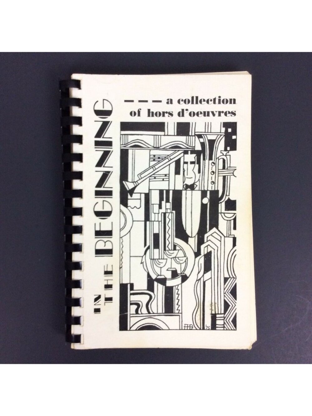 Vintage In The Beginning Hors Doeuvres Cookbook Rockdale Temple Sisterhood 1975